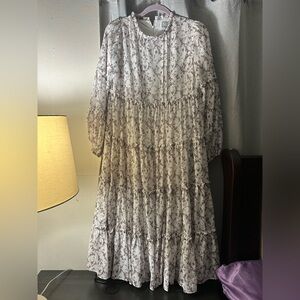 Dainty Jewells Cream Floral Midi Dress